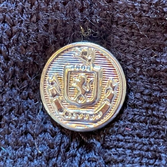 1980's AOP Teddy Bear Tartan Plaid Plush Tail Themed Cardigan Sweater Medium - Picture 5 of 12